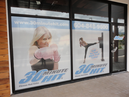 Perforated Vinyl Window Film for Stores