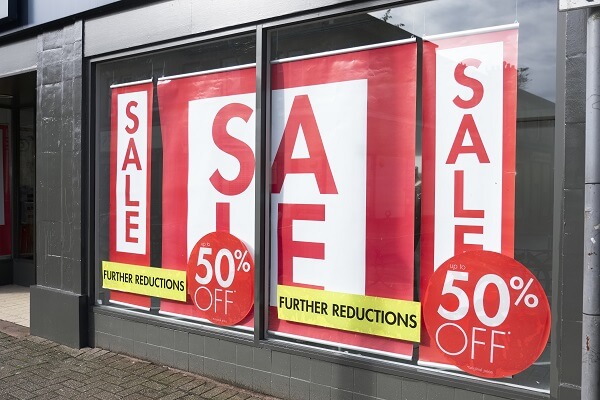 Shop Sales Hanging Banners