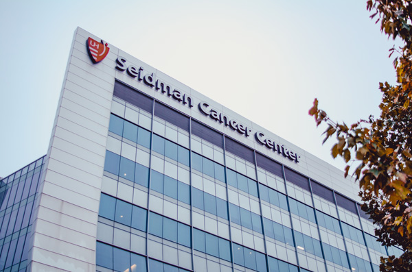 Outdoor Building sign for Seidman Cancer Center in Vancouver