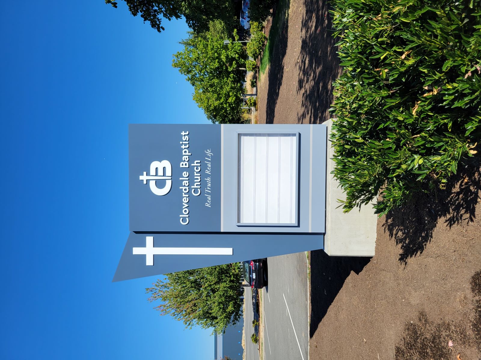Cloverdale Baptist Church Custom Monument Signage in Vancouver, BC