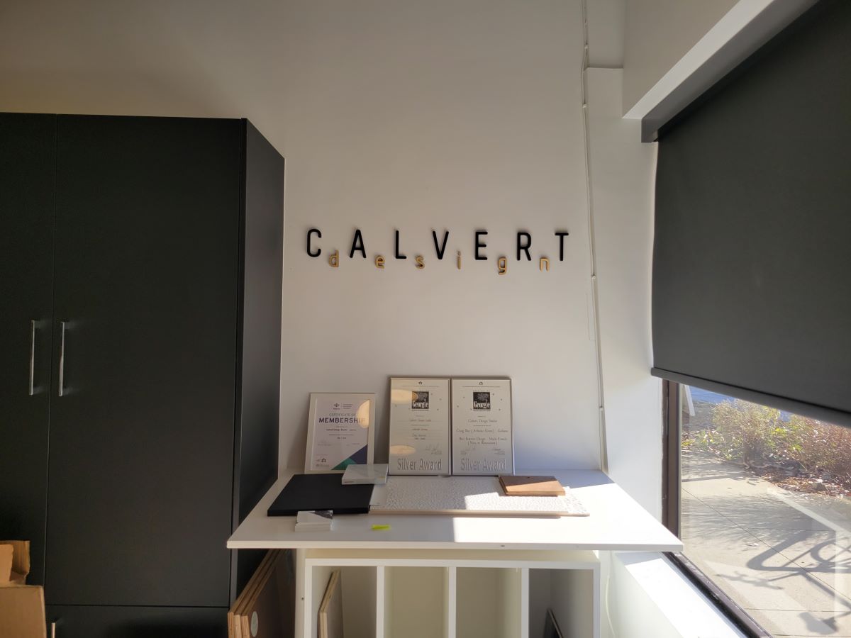 CALVERT Design Personalized Metal Sign for Lobby