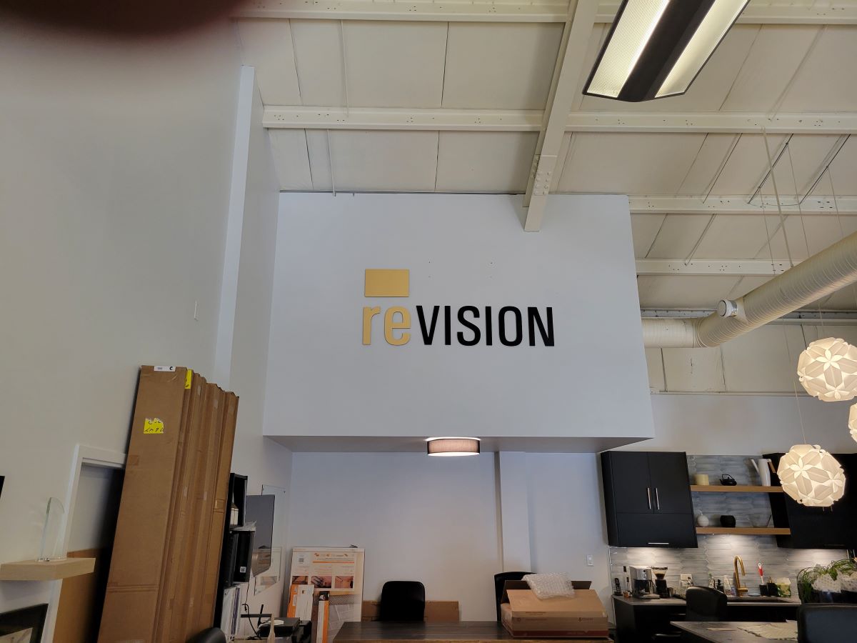 Revision 3D Custom Metal Business Signage for Office Lobby