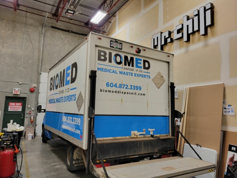 BIOMED Custom Vinyl Truck Wrap by Pure Image Signs